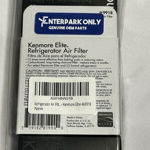3 Pack Genuine Kenmore Elite 469918 Refrigerator Air Filter NEW In Box